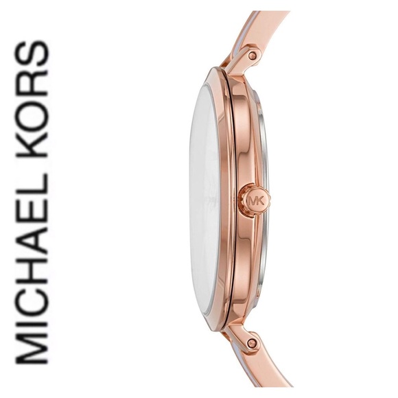 NWT authentic MK Jaryn Quartz White Dial Watch - Picture 4 of 7